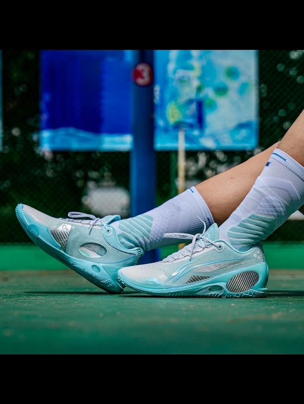 Li-Ning Way of Wade 808 3 Ultra Oxygen Mens Size 8 Blue White Basketball Shoes